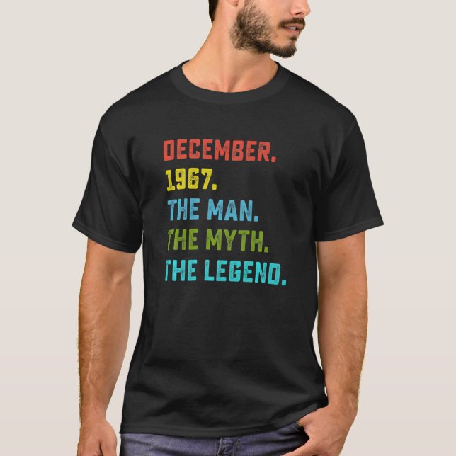 Camiseta Leyenda de Mitos del Hombre de los Hombres Diciemb (Anverso)
