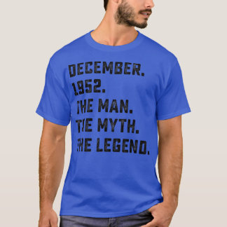 Camiseta Leyenda de Mitos del Hombre de los Hombres Diciemb
