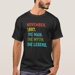 Camiseta Leyenda de Mitos del Hombre de los Hombres Noviemb