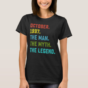 Camiseta Leyenda de Mitos del Hombre de los Hombres Octubre