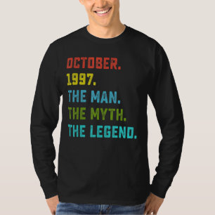 Camiseta Leyenda de Mitos del Hombre de los Hombres Octubre