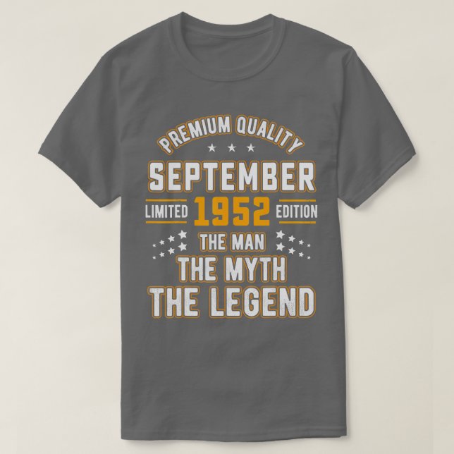 Camiseta Leyenda de Mitos del Hombre de los Hombres Septiem (Diseño del anverso)