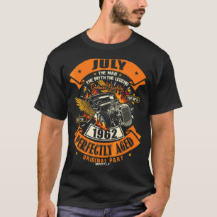 Camiseta Leyenda de Mitos del Hombre Julio de 1962 60º cump