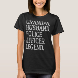 Camiseta Leyenda de oficial de policía del abuelo Vintage