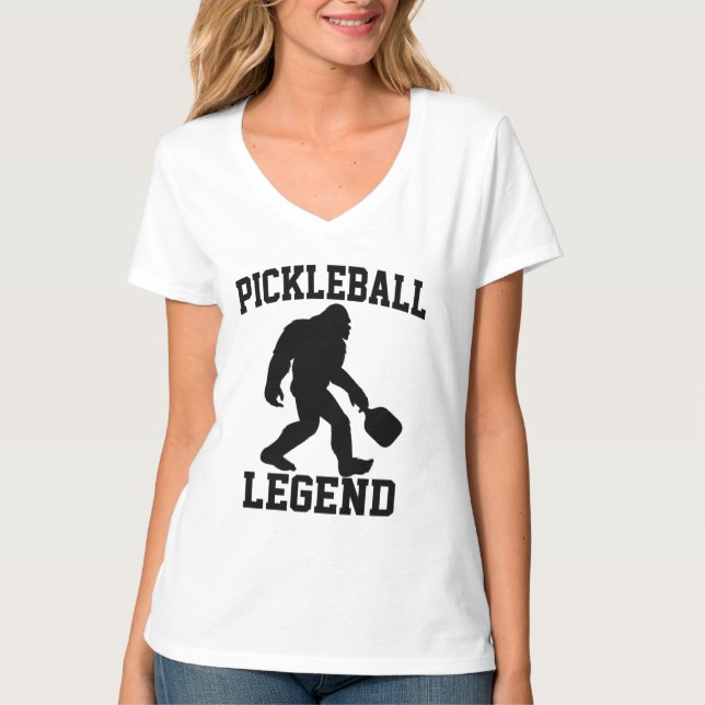 Camiseta Leyenda de pellebol Funny Bigfoot (Anverso)