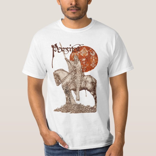 Camiseta LEYENDA DE PERCEVAL/CUESTIÓN DE LA Fantasía SÓLIDA (Anverso)