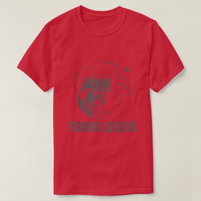 Camiseta Leyenda de pesca de época  (Diseño del anverso)