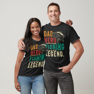 Camiseta Leyenda de pesca de Hero Dad