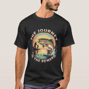 CAMISETA LEYENDA DE PESCA ESPOSO PAPÁ VINTAGE ATARDECER