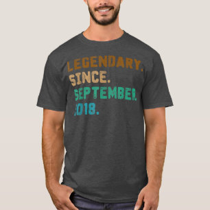Camiseta Leyenda de regalo de 4 años desde setiembre de 201