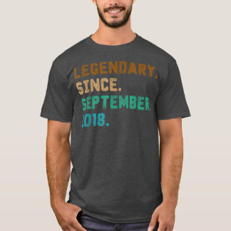 Camiseta Leyenda de regalo de 4 años desde setiembre de 201