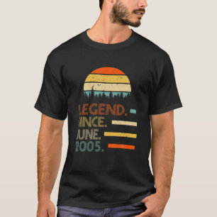 Camiseta Leyenda de regalo de cumpleaños retro de 16 años d
