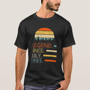 Camiseta Leyenda de regalo de cumpleaños retro de 37 años d