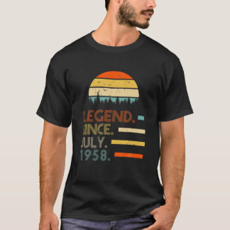 Camiseta Leyenda de regalo de cumpleaños retro de 63 años d