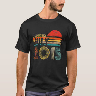 Camiseta Leyenda de regalo de cumpleaños retro de 7 años de