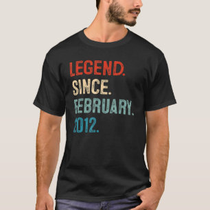 Camiseta Leyenda de regalos de 11 años desde febrero de 201