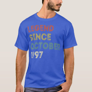 Camiseta Leyenda de regalos de 25 años desde octubre de 199