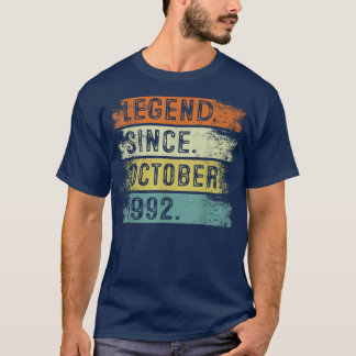 Camiseta Leyenda de regalos de 30 años desde octubre de 199