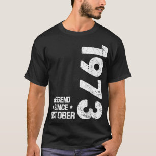 Camiseta Leyenda de regalos de 49 años desde octubre de 197