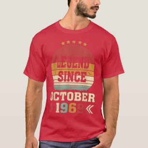Camiseta Leyenda de regalos de 53 años desde octubre de 196