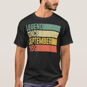 Camiseta Leyenda de regalos de 53 años desde septiembre de