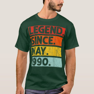 Camiseta Leyenda de regalos de cumpleaños 32 años desde may