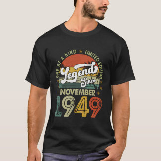 Camiseta Leyenda De Regalos De Cumpleaños De 74 Años Desde 