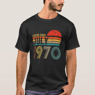 Camiseta Leyenda de regalos de cumpleaños retro de 52 años