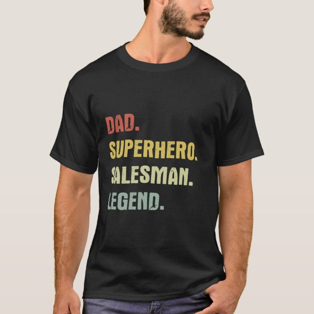 Camiseta Leyenda de superhéroes de papá (Anverso)