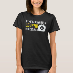 Camiseta Leyenda de veterinario veterinario jubilado médico