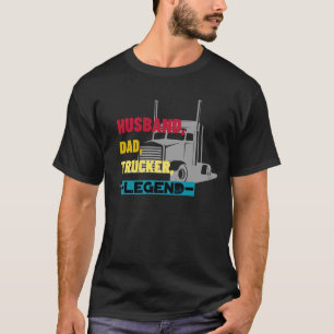 Camiseta Leyenda del camionero del marido