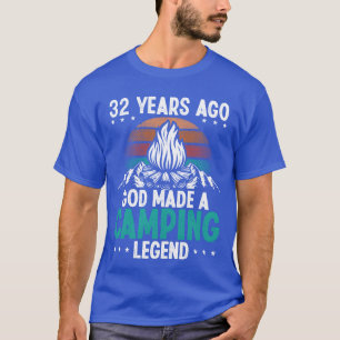 Camiseta Leyenda del campamento de 32 años Scout cumpleaños