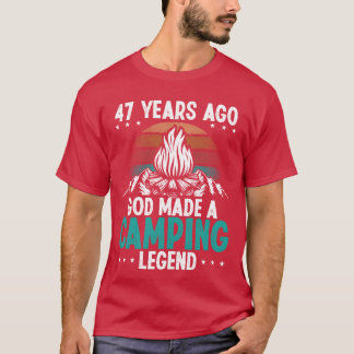 Camiseta Leyenda del campamento de 47 años Scout 47Cumpleañ
