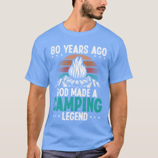 Camiseta Leyenda del campamento de 80 años Scout 80 Cumplea