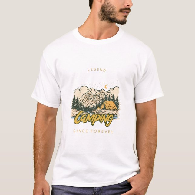 Camiseta Leyenda del Camping desde Siempre (Anverso)