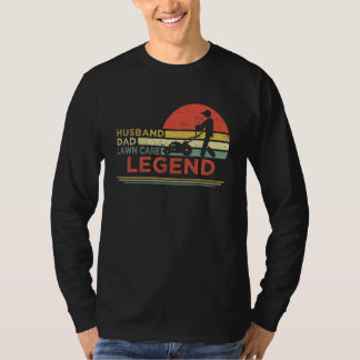 Camiseta Leyenda del cuidado de césped marido afeitado homb