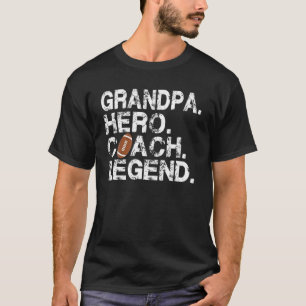 Camiseta Leyenda del entrenador del abuelo de fútbol americ