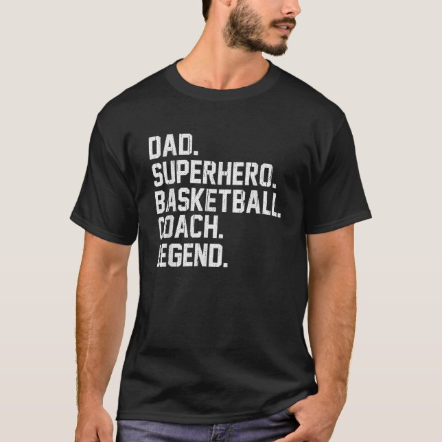 Camiseta Leyenda del entrenador del equipo de baloncesto Da (Anverso)