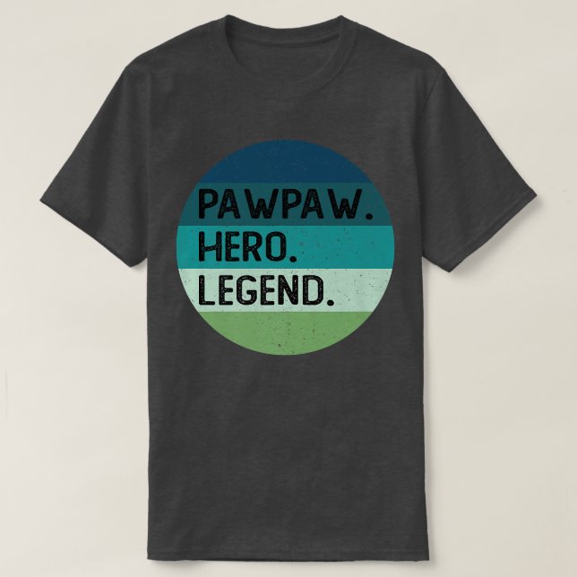 Camiseta Leyenda del héroe de Pawpaw (Diseño del anverso)