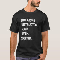 Leyenda del hombre del instructor de armas de fueg