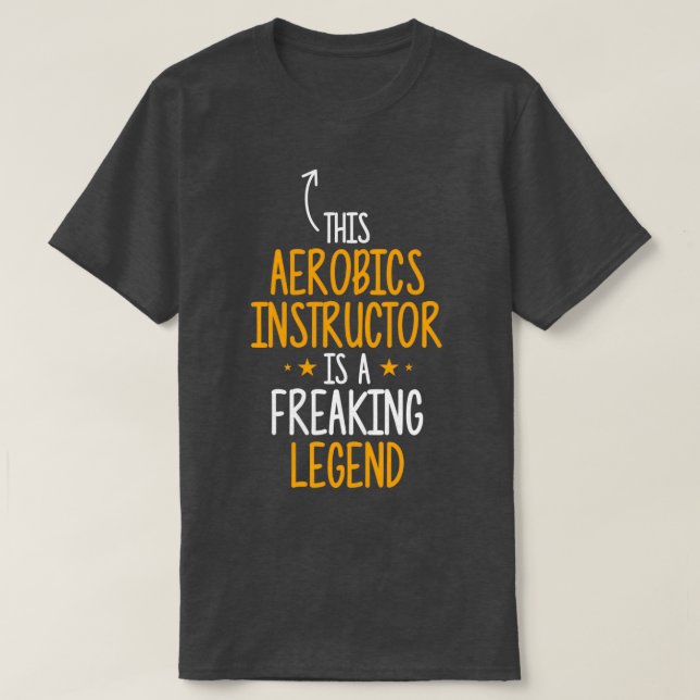 Camiseta Leyenda del instructor de aeróbic (Diseño del anverso)