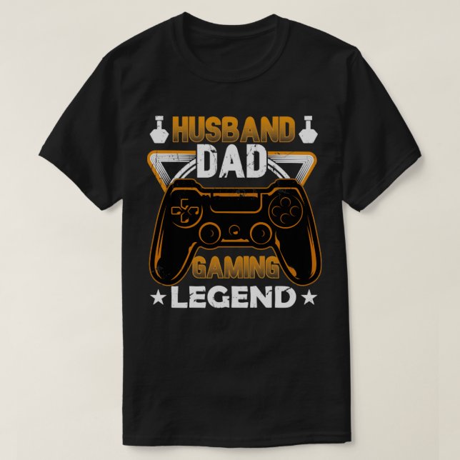 Camiseta Leyenda del juego del papá del marido (Diseño del anverso)