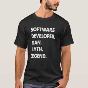 Camiseta Leyenda del mito del desarrollador de software