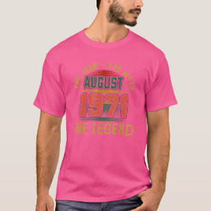 Camiseta Leyenda del mito del hombre agosto de 1971 51º cum
