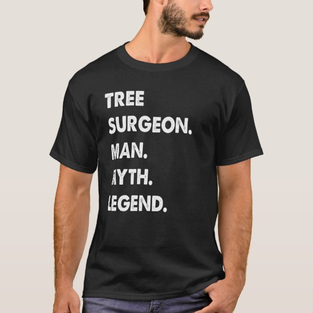 Camiseta Leyenda del mito del hombre cirujano del árbol (Anverso)
