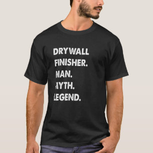 Camiseta Leyenda del mito del hombre del acabado de la pare