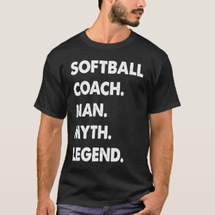Camiseta Leyenda del mito del hombre del entrenador del Sof