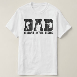 Camiseta leyenda del mito veterano de papá