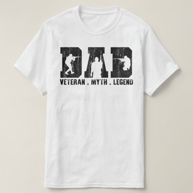 Camiseta leyenda del mito veterano de papá (Diseño del anverso)