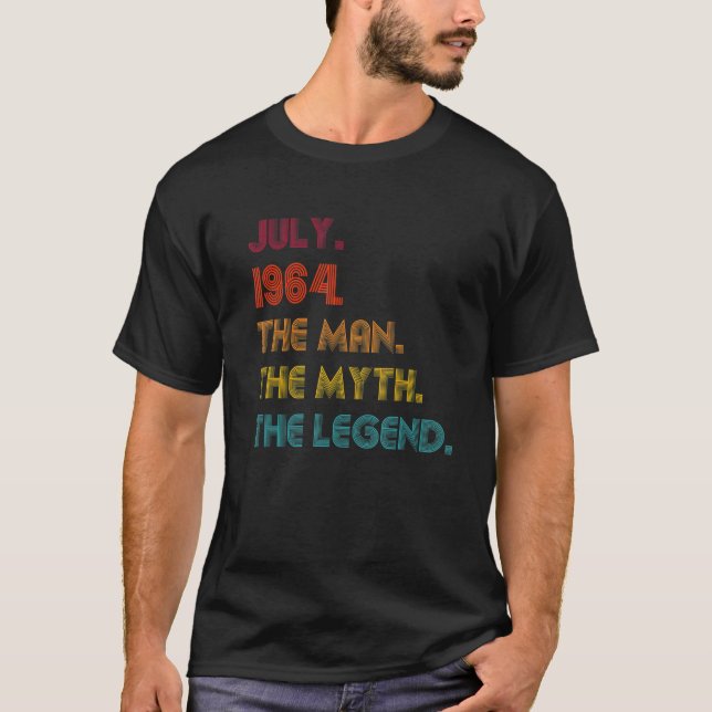 Camiseta Leyenda del Mitos del Hombre Julio de 1964 58º cum (Anverso)